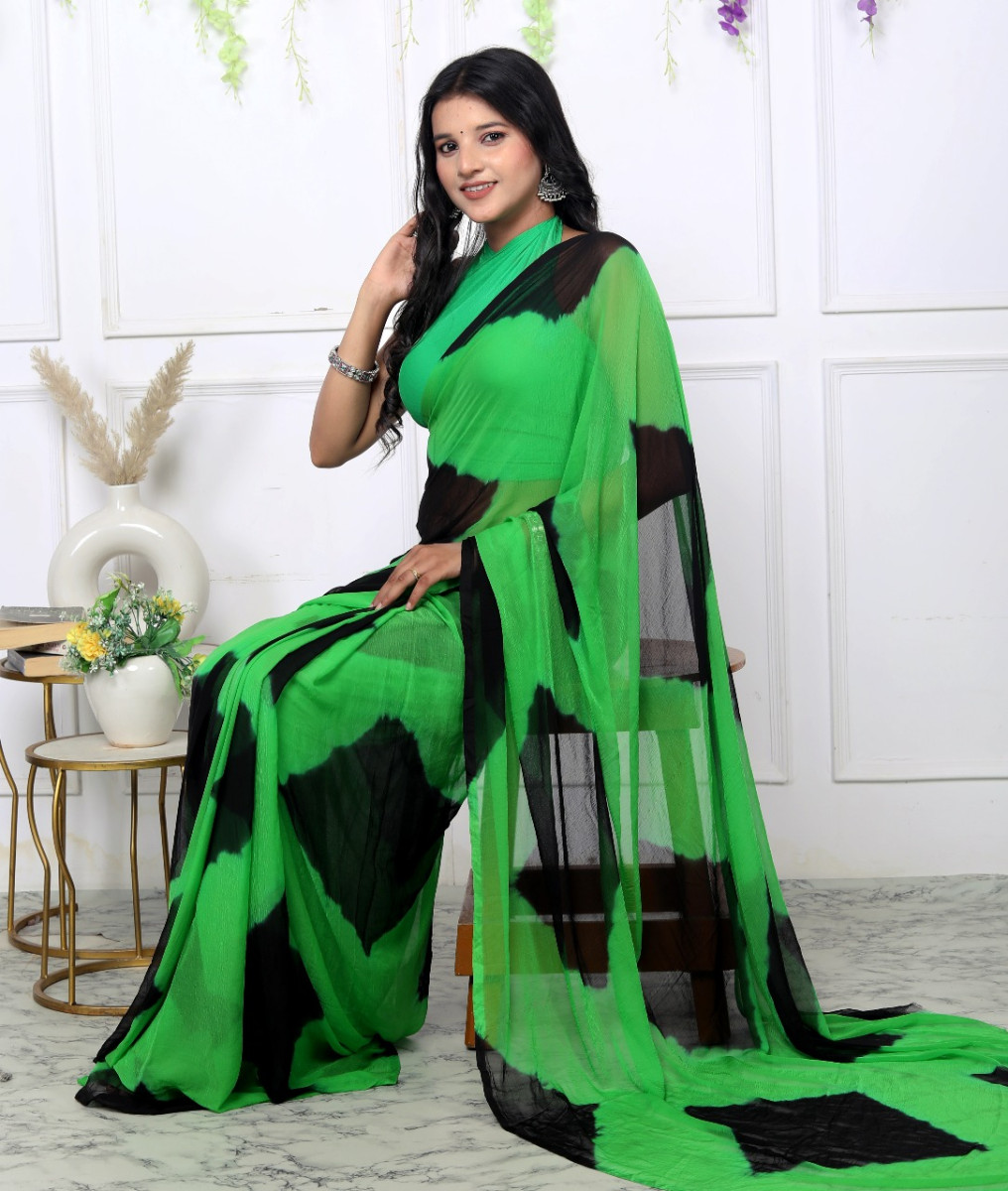 Pure Chiffon Trendy Leheriya Chiffon Sarees For Women