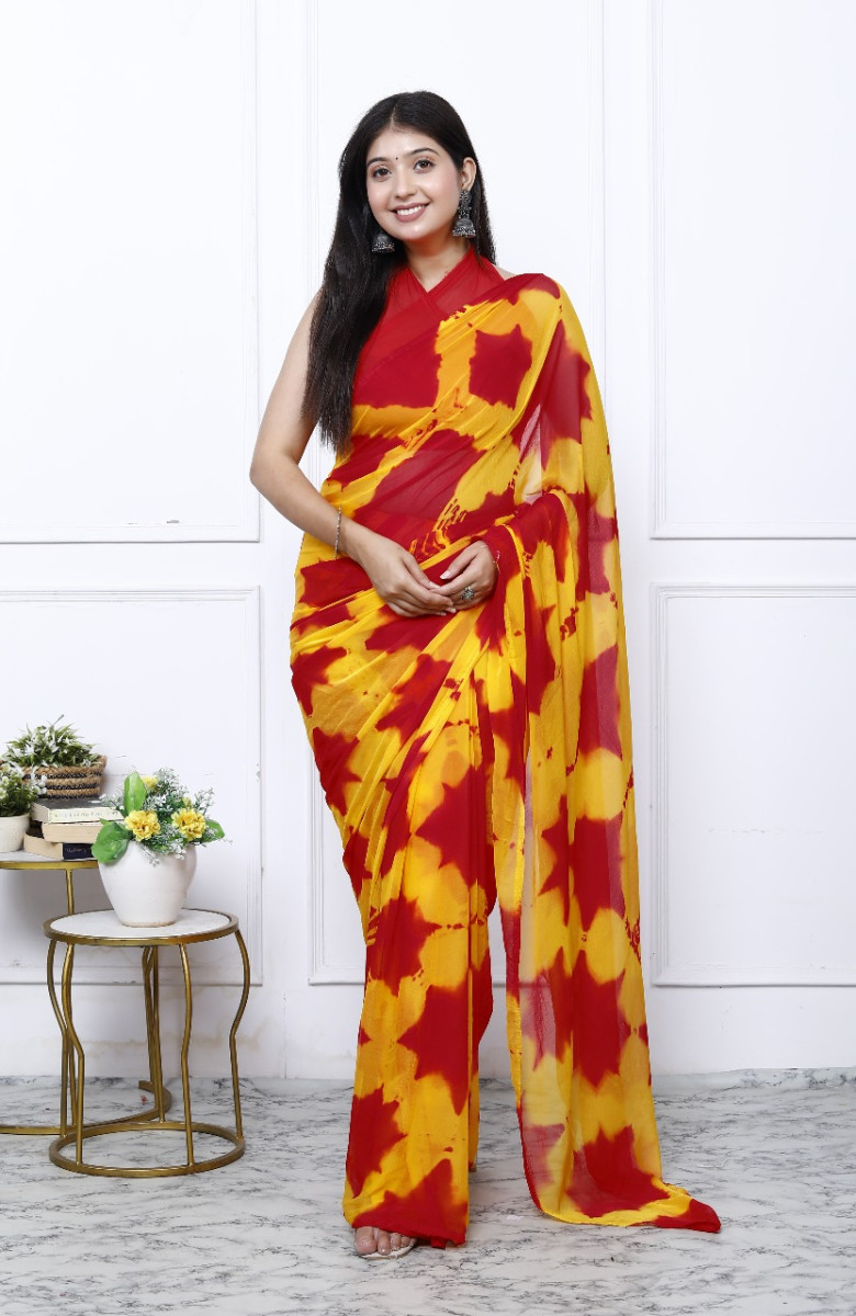Chiffon Sarees for Women – Bandhani saree, Printed & Wedding Party Wear saree | Latest 2025 saree Collection, Green saree , Designer Saree For Wedding,, Perfect Sarees For Women Wedding , Sarees For F